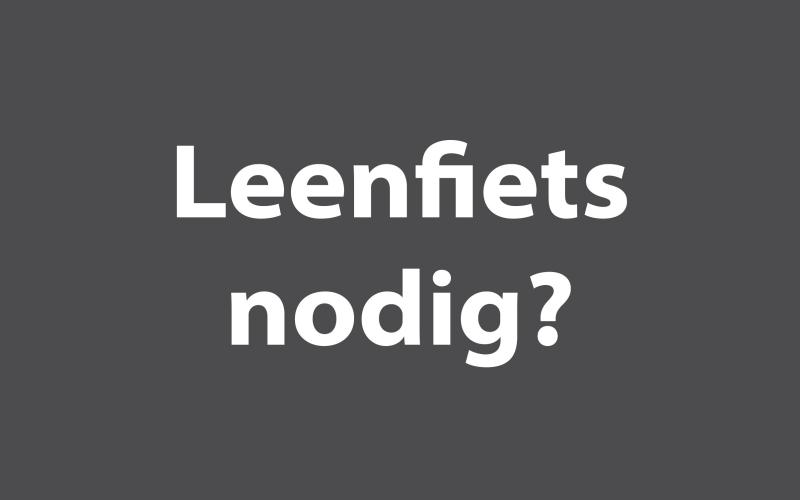 <p>Soms vraagt een reparatie om meer tijd. Bij een ingrijpende beurt kun je bij vanBeusekom2wielers Geldermalsen gebruikmaken van een leenfiets — afhankelijk van beschikbaarheid. Zo blijf je gewoon mobiel terwijl wij je fiets in topvorm brengen.</p>

<p>Heb je de fiets bij ons gekocht? Dan is een leenfiets gratis. In andere gevallen rekenen we €7,50 voor een normale leenfiets en €15,00 voor een leen e-bike. <strong>Blijf onderweg — wij regelen de rest.</strong></p>
